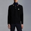 Shop Moncler FW22 Black Cotton Long-Sleeve Polo Shirt with Logo Patch. H20918B7010084556999