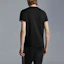 Shop Moncler FW22 Camiseta Negra de Cuello Redondo con Detalles a Rayas. H10918C7160087296999