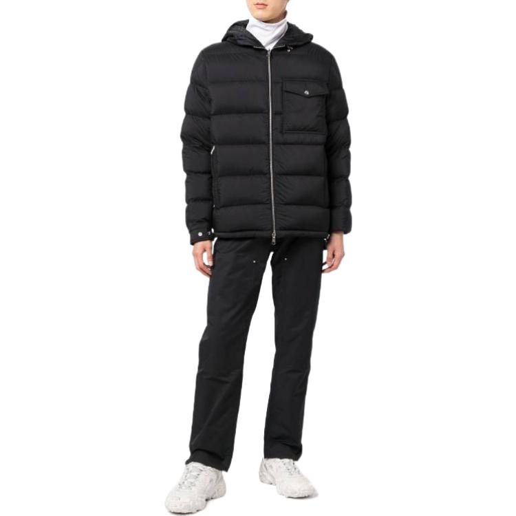 Moncler FW22  Black Logo Print Zip-Up Down Jacket. H20911A00165595HN999 圖 3