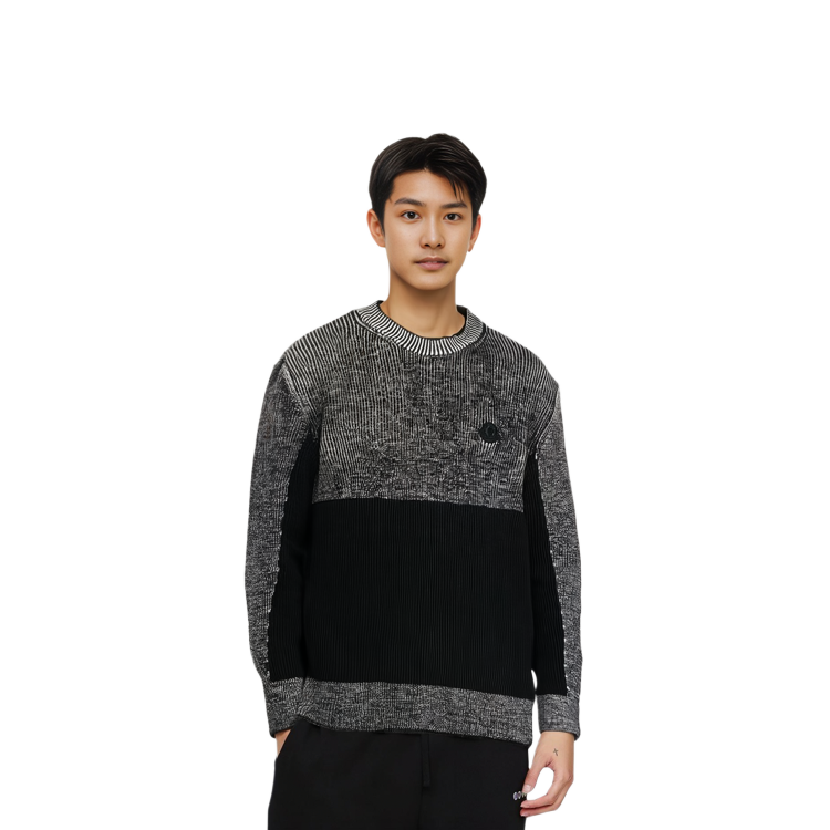 Sizing 蒙口 FW22 黑色徽标贴设计套头衫卫衣。 H20919C00003M1131910