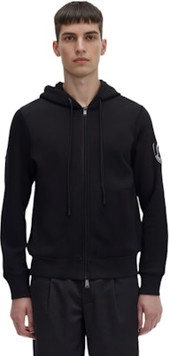 Moncler FW22 Black Solid Logo Hooded Jacket H20928G00010809KX999 Details for Moncler FW22 Black Solid Logo Hooded Jacket H20928G00010809KX999