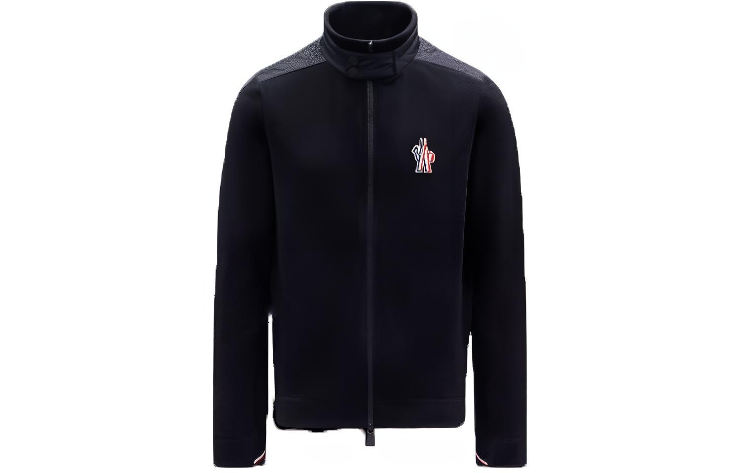 Moncler FW22  Black Solid Logo Long Sleeve Jacket H20978G7000080093999