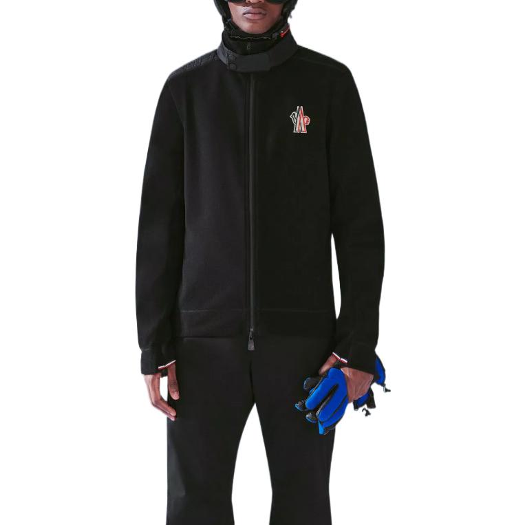 Moncler FW22  Black Solid Logo Long Sleeve Jacket H20978G7000080093999 圖 3