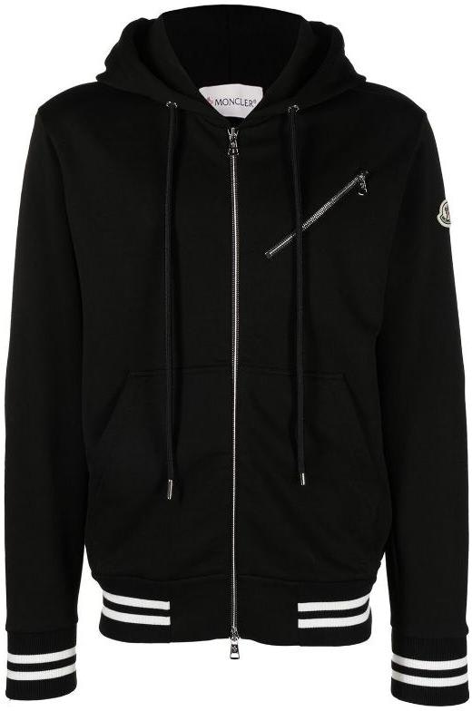 moncler-fw-22-black-solid-logo-patch-hooded-jacket-8-g00048809-kr-999