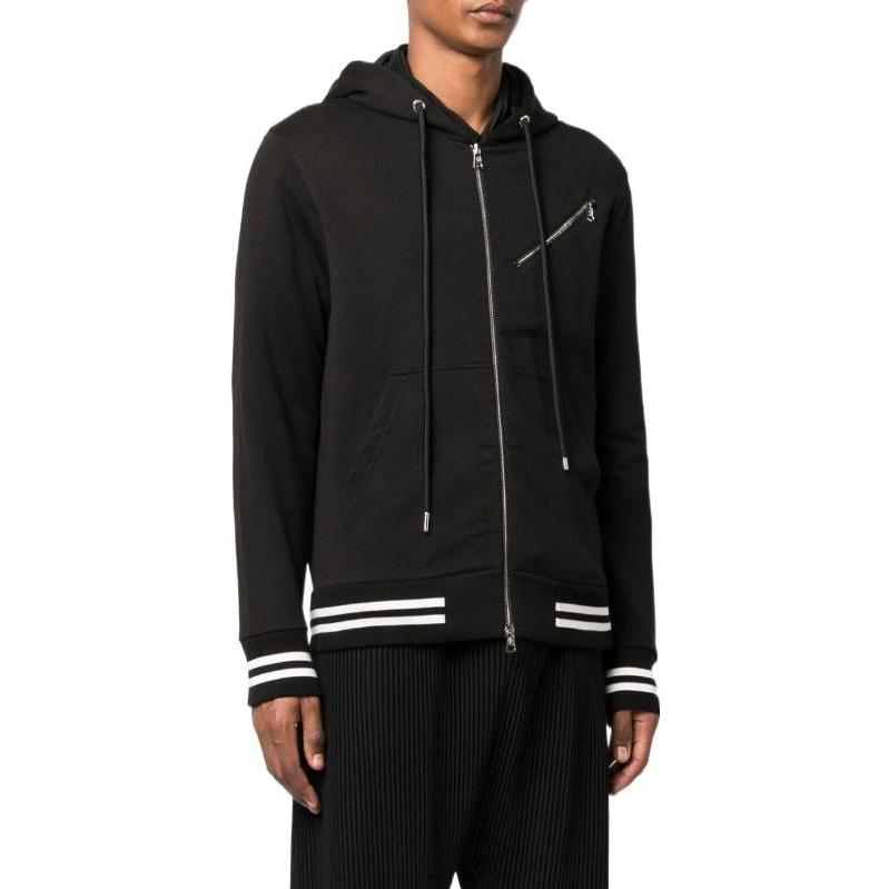 Details for Moncler FW22 Jaket Hitam Logo Patch Berkerudung. 8G00048809KR999