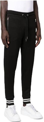 Moncler FW22 Celana Jogger Hitam Garis Solid dengan Tali Serut. 8H00020809KR999 Details for Moncler FW22 Celana Jogger Hitam Garis Solid dengan Tali Serut. 8H00020809KR999