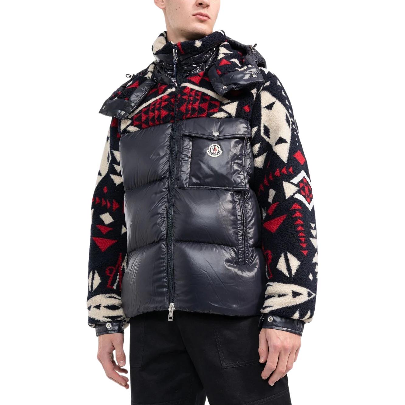 Moncler FW22  Colorblock Hooded Down Jacket Blue H20911A0014968950724 圖 5