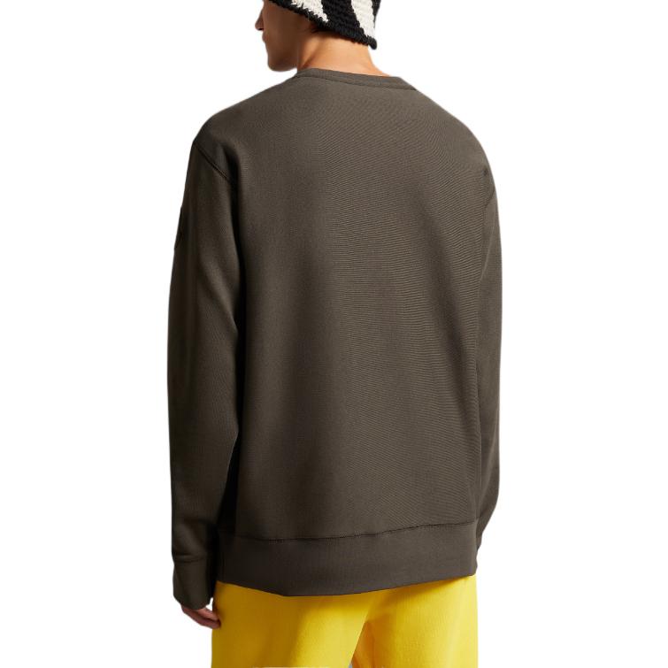 Shop モンクレール FW22 グリーンロゴプリント クルーネックスウェットシャツ. H20928G00018809KX950