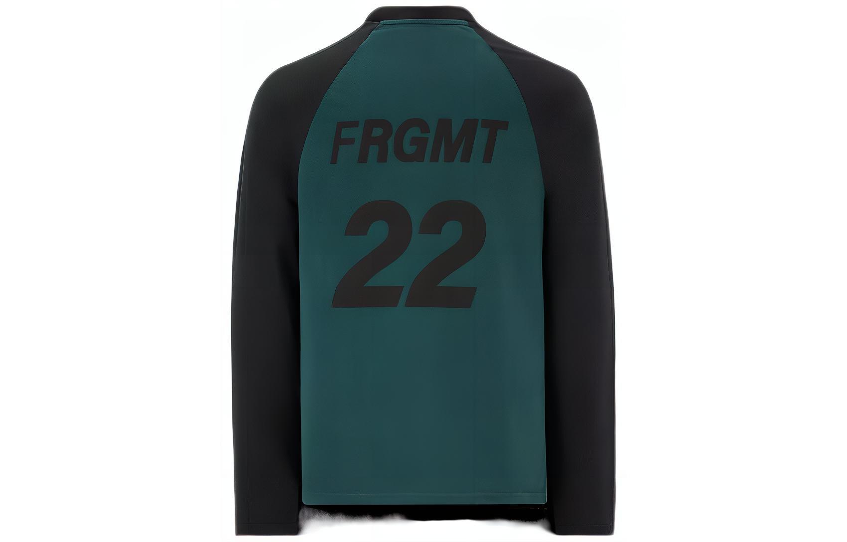 Moncler FW22  Green Pullover Sweatshirt with Color Block and Back Letter Print H209U8D00003M2350850