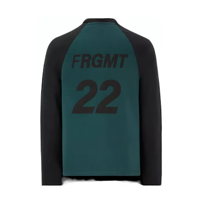 Moncler FW22 Green Pullover Sweatshirt with Color Block and Back Letter Print H209U8D00003M2350850