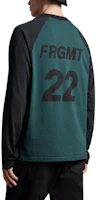 Shop Moncler FW22 Green Pullover Sweatshirt with Color Block and Back Letter Print H209U8D00003M2350850
