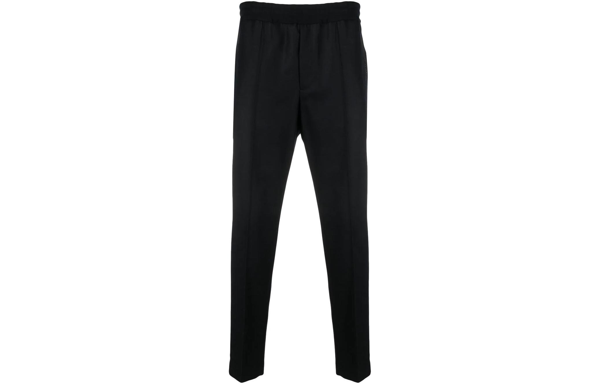 Moncler FW22  High-Waisted Long Casual Pants Black H20912A0004054233999