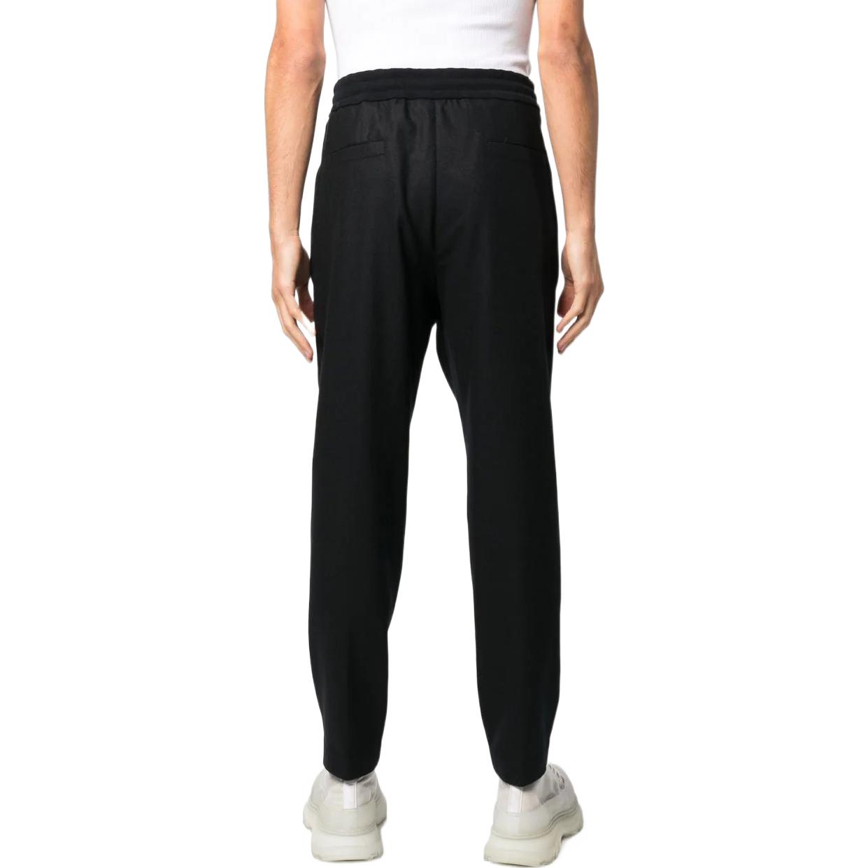 Shop Moncler FW22 Seluar Panjang Kasual Pinggang Tinggi Hitam H20912A0004054233999