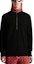 Lookbook 몽클레르 FW22 하이넥 하프집 컬러블록 스웻셔츠 블랙. H20919F00001M1131999