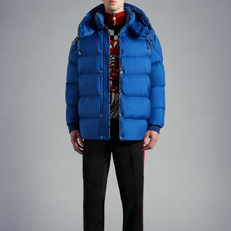 Moncler FW22  Hooded Quilted Short Down Jacket Cobalt Blue H20911A00140549SK732 圖 3