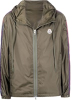 Moncler FW22 Logo Patch Side Stripe Hooded Jacket Military Green H10911A0008568352833 Moncler FW22 Logo Patch Side Stripe Hooded Jacket Military Green H10911A0008568352833