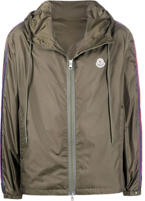 Moncler FW22 Logo Patch Side Stripe Hooded Jacket Military Green H10911A0008568352833 Buy Moncler FW22 Logo Patch Side Stripe Hooded Jacket Military Green H10911A0008568352833