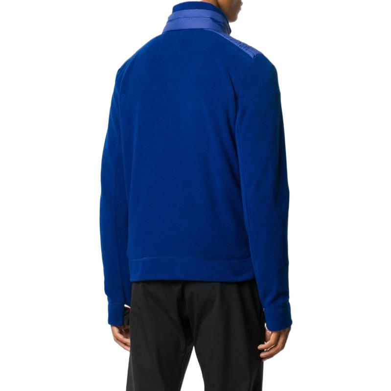 Shop Moncler FW22  Logo Print Jacket Blue 8G7000080093755