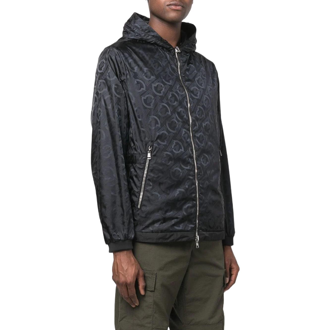 Purchase Moncler FW22  Logo Print Zip-Up Hoodie Jacket. H10911A0015853A6G999