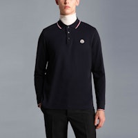 Moncler FW22 海軍藍棉質長袖標誌貼布Polo衫 H20918B701008455677X Lookbook Moncler FW22 海軍藍棉質長袖標誌貼布Polo衫 H20918B701008455677X