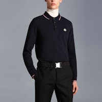 Moncler FW22 海軍藍棉質長袖標誌貼布Polo衫 H20918B701008455677X Purchase Moncler FW22 海軍藍棉質長袖標誌貼布Polo衫 H20918B701008455677X