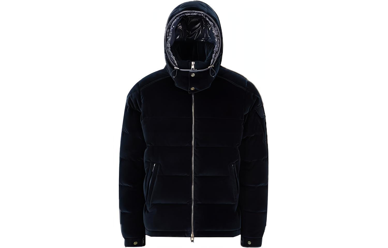 Moncler FW22  Navy Quilted Down Jacket with Hood. H20911A00250549TK743