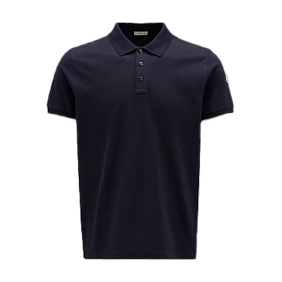 Moncler FW22 Solid Color Logo Polo Shirt. H20918A705108455677X