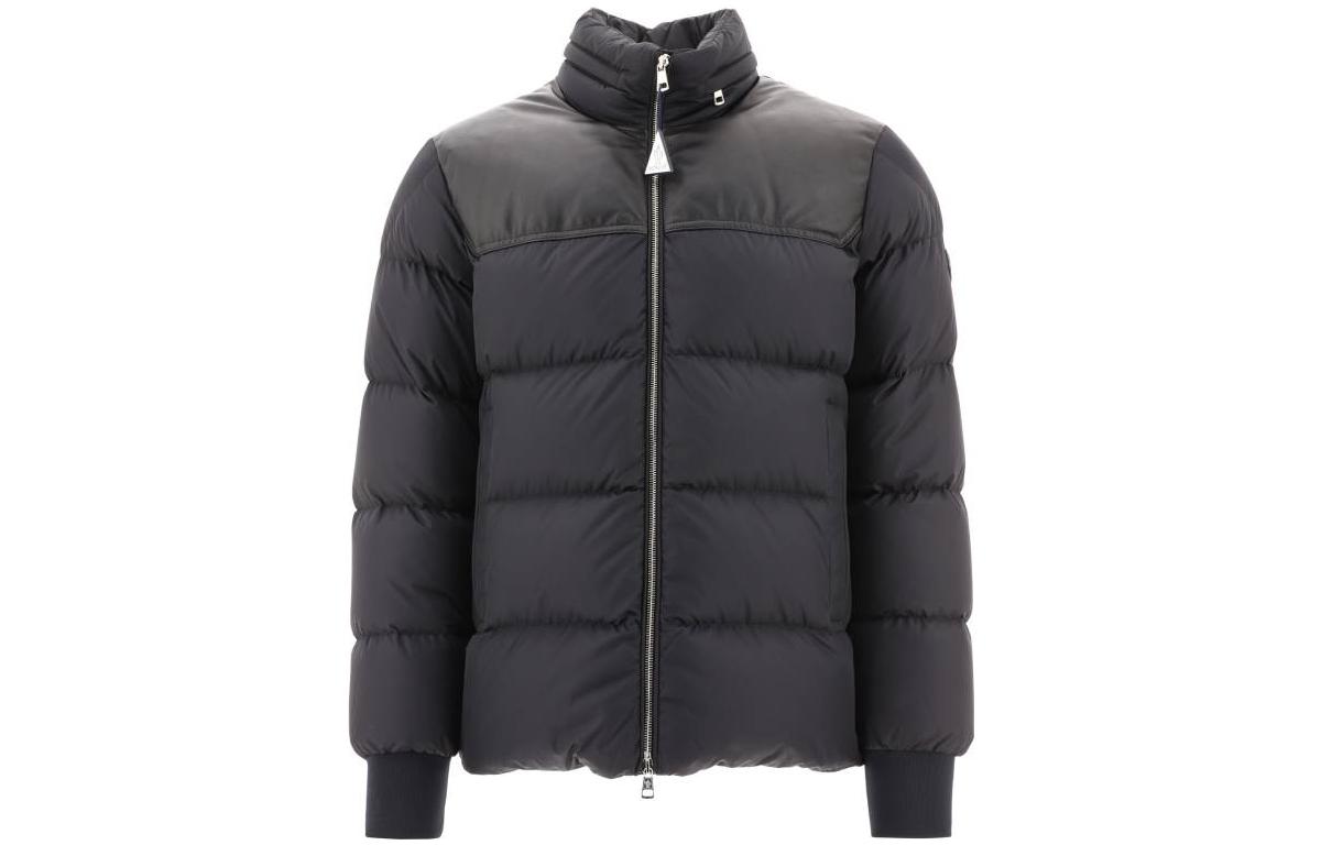 Moncler FW22  Solid Color Padded Zip-Up Down Jacket Black H20911A0017368352999