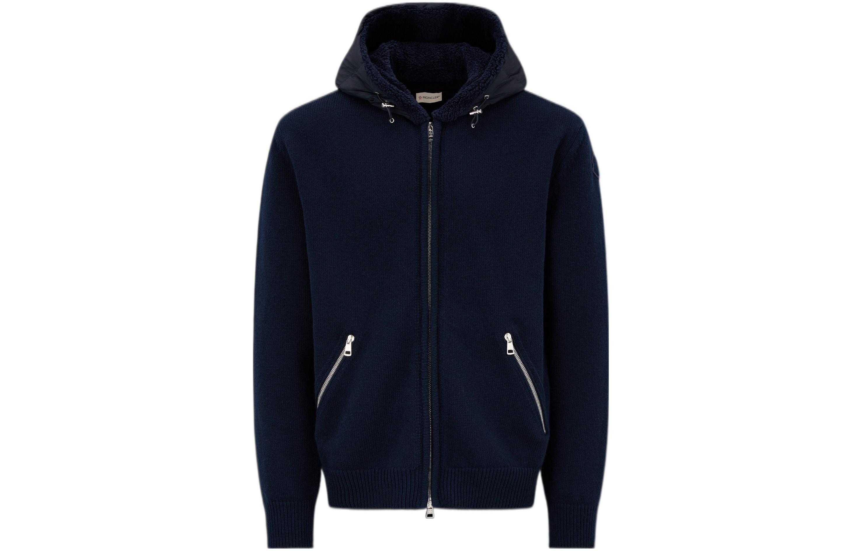 Moncler FW22  Solid Color Patchwork Zip-Up Hoodie Jacket. H20919B00016M1115778 圖 2