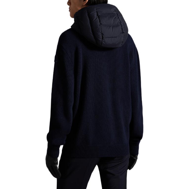 Moncler FW22  Solid Color Patchwork Zip-Up Hoodie Jacket. H20919B00016M1115778 圖 4