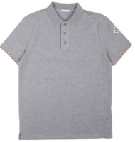 Moncler FW22 Solid Contrast Trim Short Sleeve Polo - Grey 8A7340084556987 Moncler FW22 Solid Contrast Trim Short Sleeve Polo - Grey 8A7340084556987