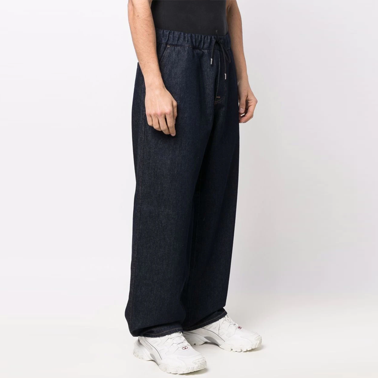 Purchase 몽클레르 FW22 스트레이트 핏 드로스트링 캐주얼 데님 팬츠. H10912A00023595YP780