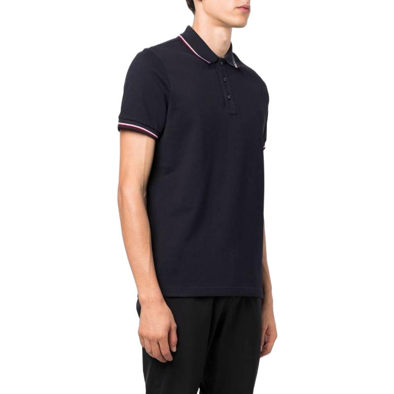 Purchase 蒙克莱 秋冬22 条纹标志 短袖POLO衫 海军蓝 H20918A000128455677X