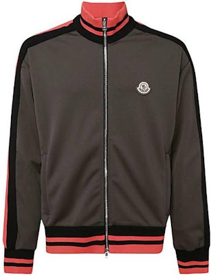 Moncler FW22 Striped Logo Zip Jacket in Sea Pine Green. H20918G00020899A1828 Buy Moncler FW22 Striped Logo Zip Jacket in Sea Pine Green. H20918G00020899A1828