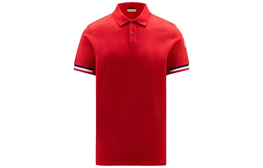 Moncler FW22  Striped Trim Short Sleeve Polo Shirt H10918A00023899P0455