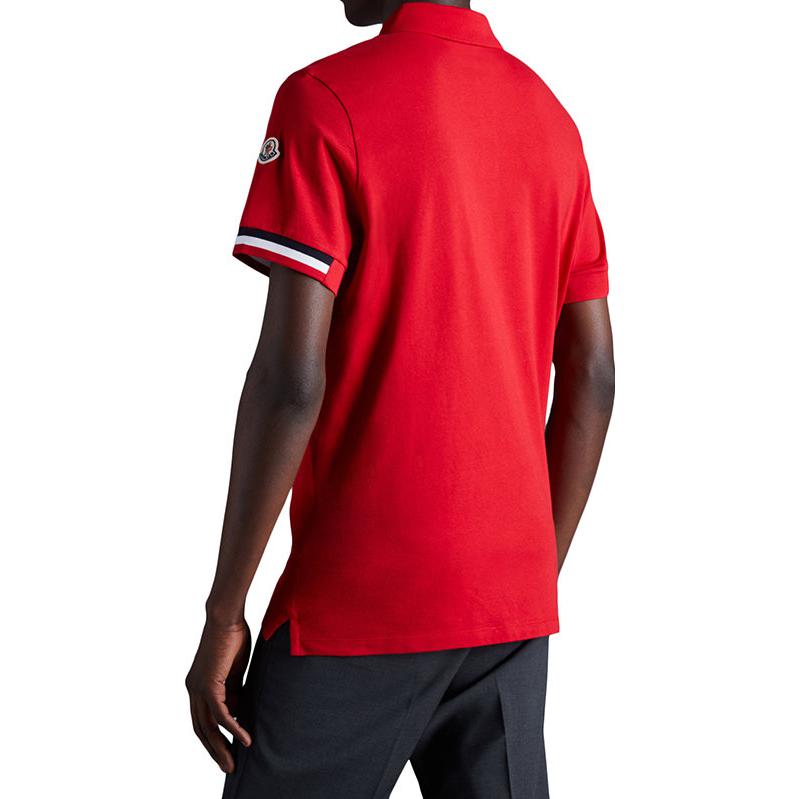 Purchase Moncler FW22 條紋修飾短袖 Polo 衫 H10918A00023899P0455