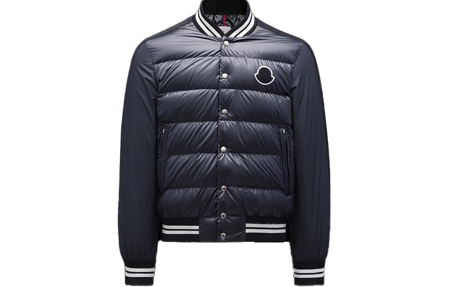 Moncler FW22  Torilis Striped Down Jacket Black Ski Season Style H20911A00106595ZJ999