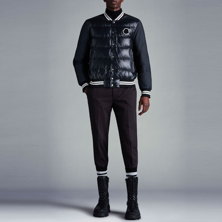 Moncler FW22  Torilis Striped Down Jacket Black Ski Season Style H20911A00106595ZJ999 圖 3