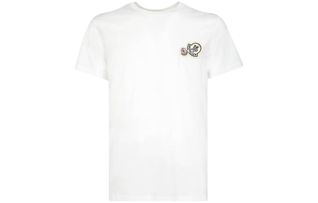 Moncler FW22  White Crewneck Logo Print Short Sleeve T-Shirt. 8C000268390Y001 圖 2