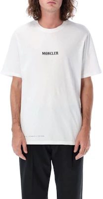 Moncler FW22 White Crewneck Logo Print Short Sleeve T-Shirt. H209U8C00003M2353001 Shop Moncler FW22 White Crewneck Logo Print Short Sleeve T-Shirt. H209U8C00003M2353001