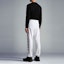 Shop Moncler FW22 White Jogger Sweatpants with Logo Print. H20918H00003809KR001