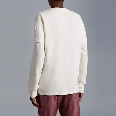 Moncler FW22 白色字母標誌印花T恤 H20928C00008M2326034 Shop Moncler FW22 白色字母標誌印花T恤 H20928C00008M2326034