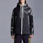 Shop Moncler FW22 Zip-Up Hooded Jacket with Long Sleeves and Patchwork Design H10911A00081595UP778