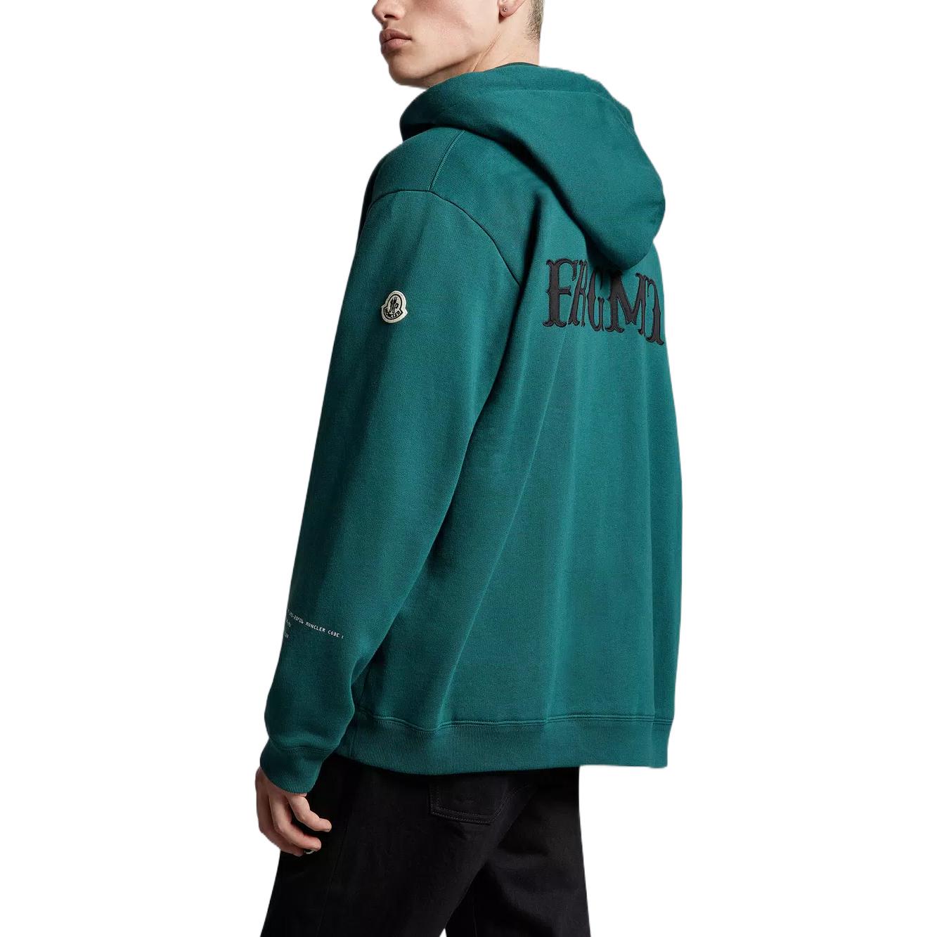 Moncler FW22 Back Letter Embroidery Zip Hoodie Unisex Dark Green. H209U8G00006M2372850 圖 6