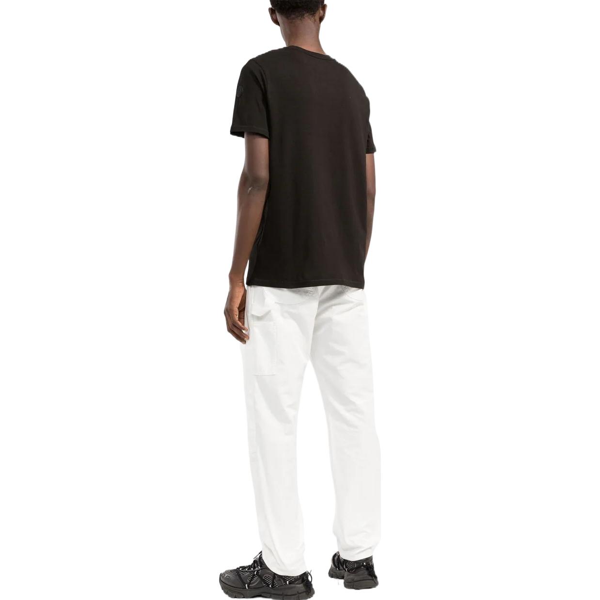 Shop 蒙克莱FW22黑色圆领印花logo短袖T恤 H20918C00008829H8999