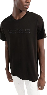 蒙克莱FW22黑色圆领印花logo短袖T恤 H20918C00008829H8999 Purchase 蒙克莱FW22黑色圆领印花logo短袖T恤 H20918C00008829H8999