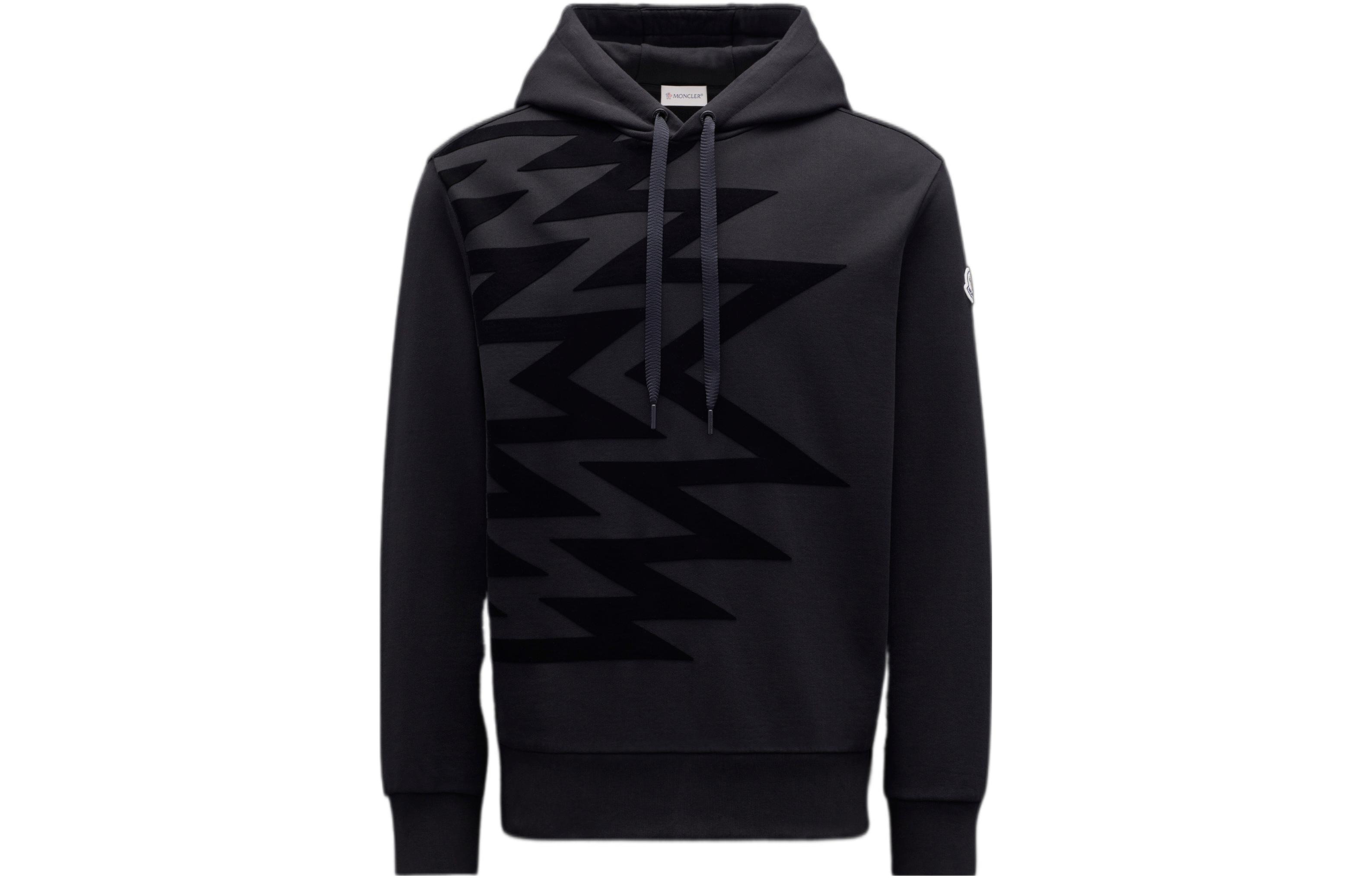 Order Moncler FW22 Hoodie Hitam Grafis Pullover H20918G00007809KR999