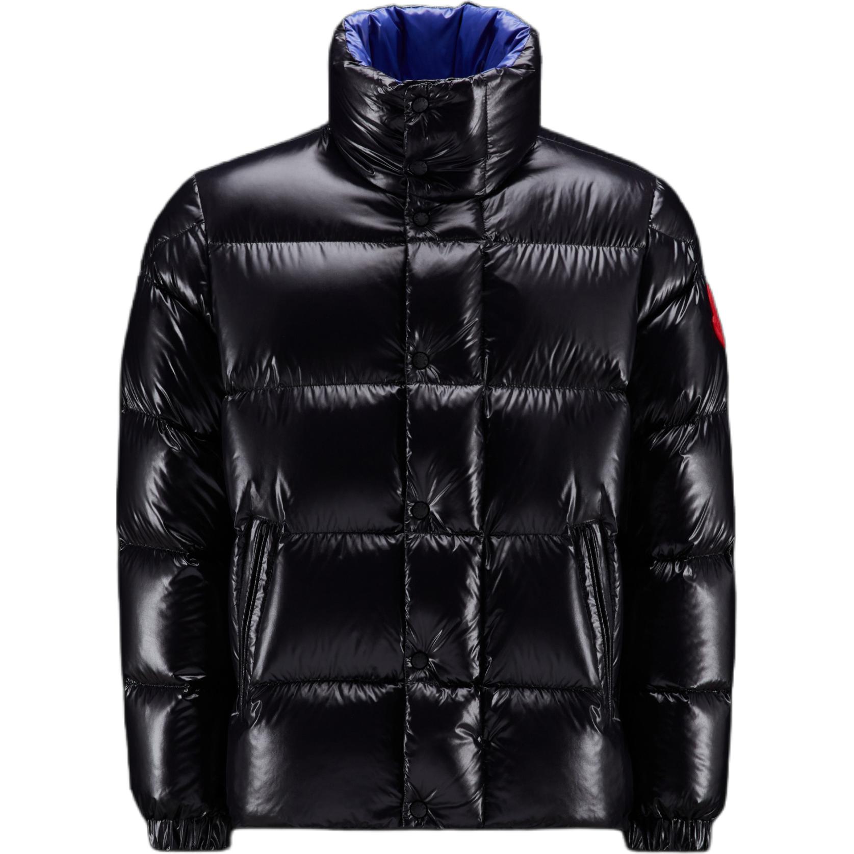 Moncler FW22 Black Logo Stand Collar Down Jacket Unisex H20921A00038M2019997