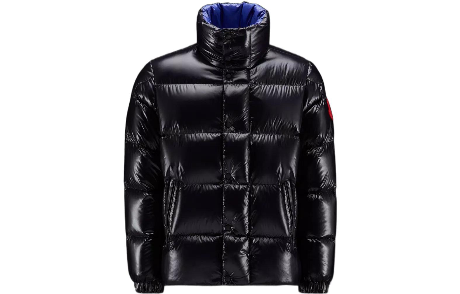 Moncler FW22 Black Logo Stand Collar Down Jacket Unisex H20921A00038M2019997 圖 2