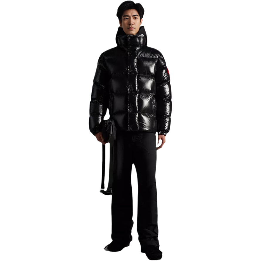Moncler FW22 Black Logo Stand Collar Down Jacket Unisex H20921A00038M2019997 圖 3